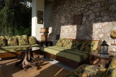 Patio With Stone Wall